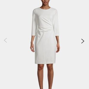 NWT Calvin Klein Side-Ruched Crepe Shift Dress | Size 4